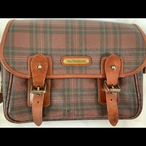Polo Ralph Lauren Vintage Brwn Plaid Messenger Bag